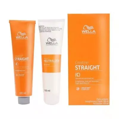 WELLA STRAIGHT (C) Permanent Straight System Hair Straightening Cream 100+100ml • $38.71