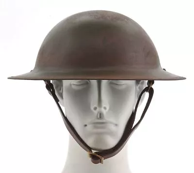 US WW1 Helmet M1917 Doughboy Brodie Helmet Hand Aged • $89.99