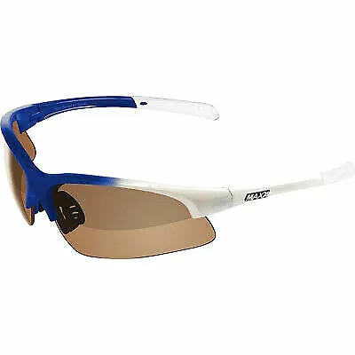 Maxx Domain Sunglasses Blue & White TR90 Frame W HD Polarized Amber Lens • $21.99