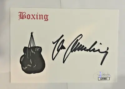 Index Card Max Schmeling Auto With COA • $50.95