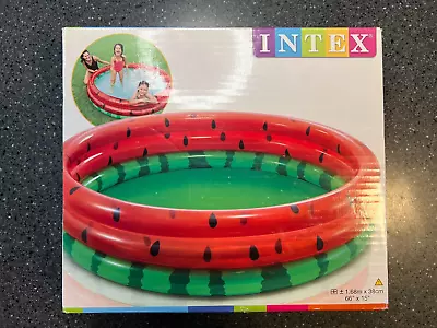 Intex Watermelon 58448EP Inflatable Kid Pool - 66  X 15  Blow Up Pool For Summer • $19.99