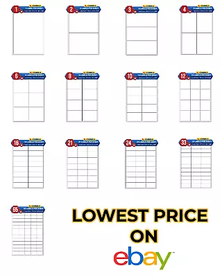 £93.99 • Buy A4 Address Labels Self Adhesive White Sheets Sticker Paper Laser Printer Inkjet