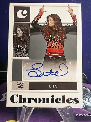 $30 • Buy 2022 Panini Chronicles WWE LITA AUTOGRAPH #CS-LTA LEGENDS Auto