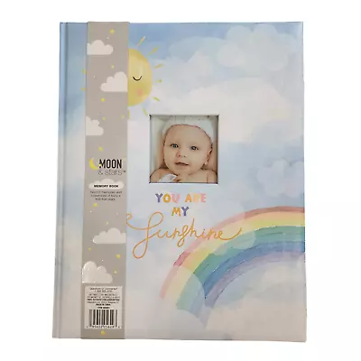 Moon Stars Baby Memory Book Scrapbook You Are My Sunshine Rainbow Baby • $14.23