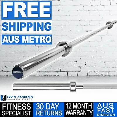 Armortech 7ft Olympic Bar Weightlifting Barbell Gym Weight Lifting Training • $199