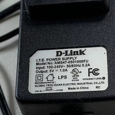 NEW D-Link I. T. E. Power Supply -  See Photo For Electric Details - Black • $3.99