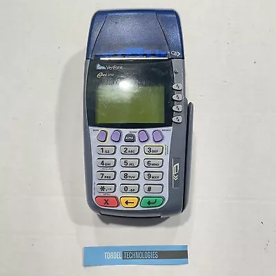 Verifone Omni 3750 Dual Comm Credit/Debit Card Terminal Only No Power Cord  • $17.46