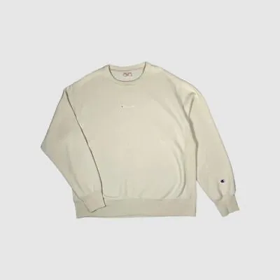 Champion Reverse Weave Cream Sweatshirt • £12