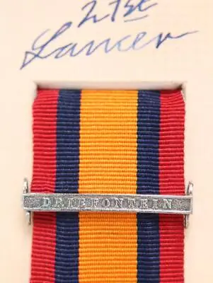 Qsa Queens South Africa Medal Ribbon Bar Clasp Driefontein Boer War Campaign • £12
