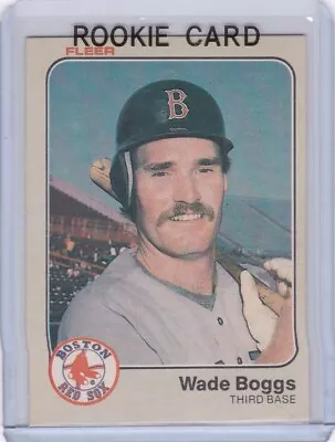 WADE BOGGS ROOKIE CARD 1983 Fleer VINTAGE BASEBALL RC Boston Red Sox Yankees HOF • $2.75