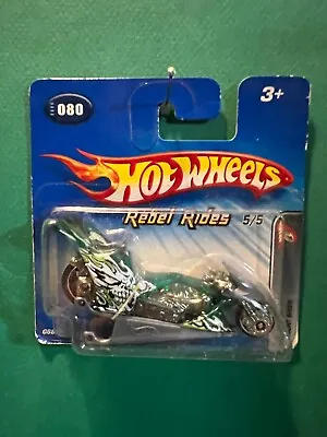 Hot Wheels 2005 Rebel Rides Motorcycle 1/64 Diecast MOC BX44 • $5.50
