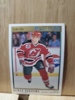 SCOTT STEVENS🏆O-PEE-CHEE Premier '92 #84 NHLPA Card🏆 FREE POST • $4