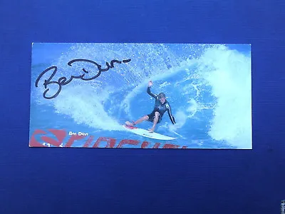$10 • Buy Ben Dunn Surfer Signed Rip Curl Fancard