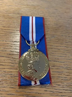 Queens Golden Jubilee Full Size Medal 2002 • £6.95