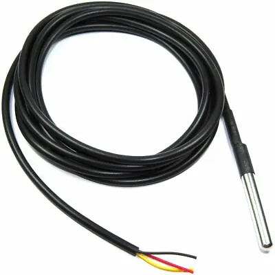 DS18B20 Temperature Probe Sensor 5V 2m Cable Waterproof 1-Wire Flux Workshop • $5.74