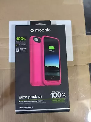 Mophie Juice Pack Air 100% External Battery Pink For IPhone 6 Free Shipping #11 • $24.50