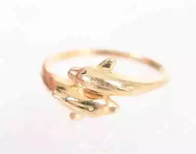 Kabana 14k Yellow Gold  Dolphin Ring Size 7 • $275