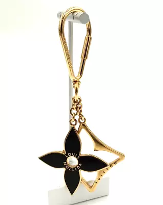 Authentic LOUIS VUITTON Porte Cles Puzzle Bag Charm Key Charm Gold Black M65218 • $207