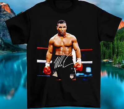 Mike Tyson Boxing Signature Legend Retro Boxing T Shirt Signature • $16.99