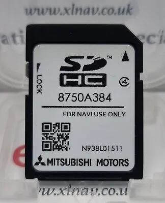 Original Mitsubishi MMCS SD Card W-11 W-12 Latest Map SAT NAV EU & UK 8750A384 • $31.57