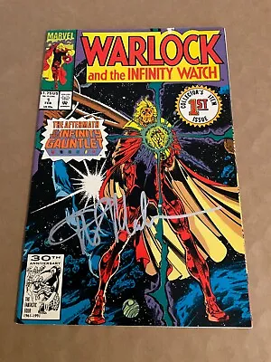Warlock And The Infinity Watch #1 (Marvel Comics 1991) — SIGNED By Angel Medina • $5.99