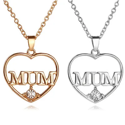 Mum Gift Necklace For Mothers Day Birthday Gifts Mummy Ma Mam Mammy Mom Mommy UK • £3.99