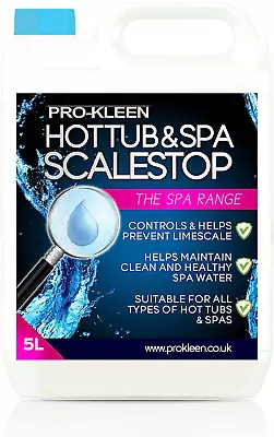 5L Of Pro-Kleen ScaleStop Hot Tub & Spa Descaler - Limescale Removal & Inhibitor • £22.53