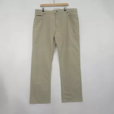 Rodd & Gunn UK 42  Waist 100% Cotton Moleskin Natural Colour Trousers Zip  • $32.37