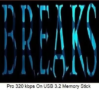 Breaks Vol. 2 Back Catalogue 9000 High Quality DJ Friendly MP3’s (On USB) • £49.99