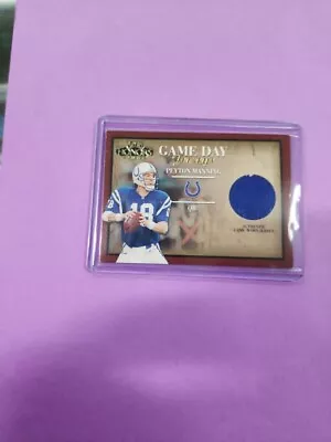 2001 Playoff Honors Peyton Manning Colts Game Day Jersey #GD-29 • $2