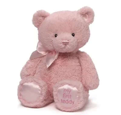 My First Teddy Bear GUND Baby - PINK 15  / 38cm Soft Plush Toy - NEW Sealed • $24.98