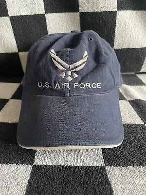 Vintage Official US Air Force Licensed Cap AF Logo Cap Hat Navy Blue • $17.20