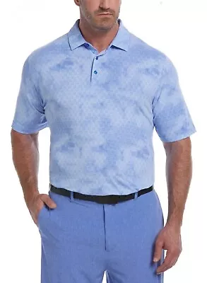 Callaway Opti-Dri Swing Tech Cooling Polo Magnetic Blue Tie Dye Men’s Size Large • $44.95