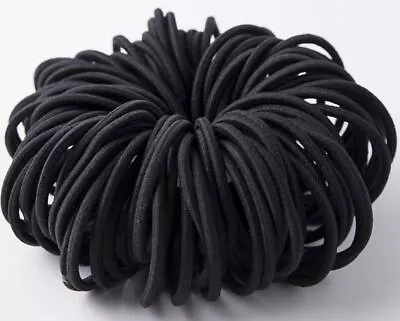 20 40pcs 4mm Thick Large Strong School Endless Hair Elastics Bobbles Bands UK • £2.99