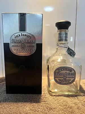 Jack Daniel's Silver Select Limited Edition 750 ML Empty Bottle With Dog Tag • $50