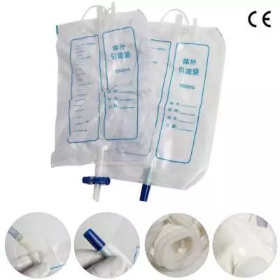 Carejoy Male Urine Bag 1000+2000ml FDA CE Approved Disposable Shrinking Type • $16.79