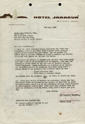 Vivien Leigh - Typed Letter Signed 05/09/1962 Co-signed By: Cal Darnell • $1000