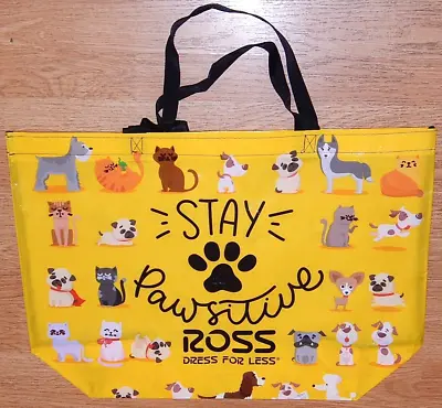 Reusable Shopping Travel Tote Bag Dogs Cats- Print Eco Friendly Ross New • $5.99