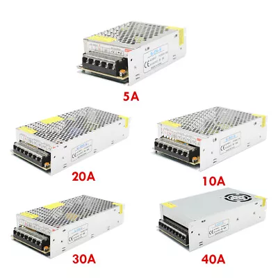 AC 110V-220V TO DC 5V 12V 24V Switch Power Supply Driver Adapter LED Strip Light • £16.43