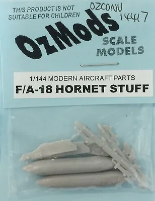 Ozmods Models 1/144 F/A-18 Hornet Tanks Pylons Bomb Carriers • $13.50