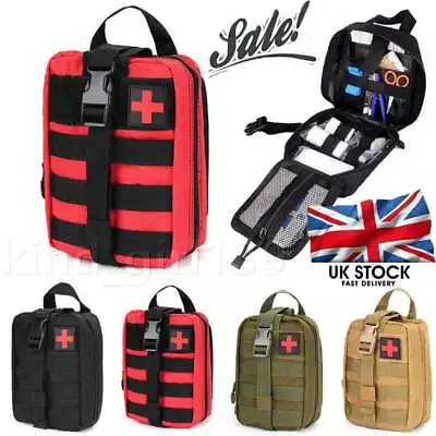 Medical Bag Tactical Pouch Molle First Aid Kits Hunting Camping Military Tool HB • £10.86