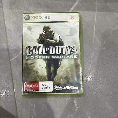 Call Of Duty 4 Modern Warfare Microsoft Xbox 360 Video Game • $8