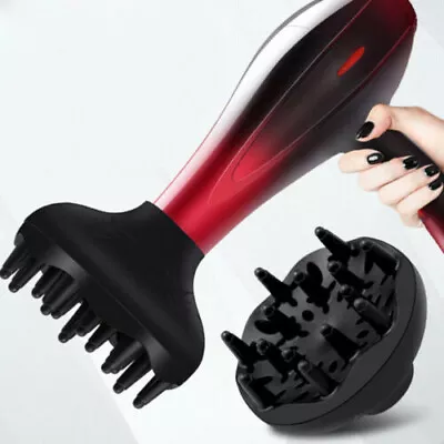 Black Hairdressing Blower Styling Salon Curly Hair Dryer Diffuser Head Cover • $12.69