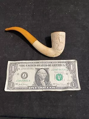 Vintage Handcarved Block Meerschaum Pipe First Quality - Made In Turkey • $20.09