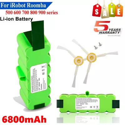 $30.99 • Buy 14.4V 6.8Ah For IRobot Roomba Li-ion Battery 500 600 650 700 800 595 620 660 780