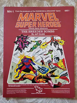 The Breeder Bombs MH1 Marvel Super Heroes TSR 6851 RPG Adventure Module X-Men • $26.69