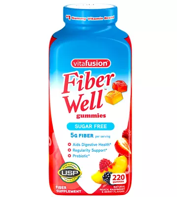 Vitafusion Fiber Well Gummies 5g Fiber SUGAR FREE *220 Ct • $26.55