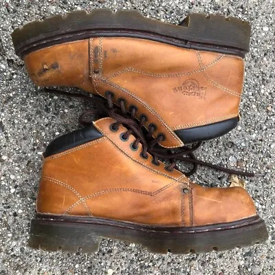 Vintage 90s Doc Marten Boots 8488 Steel Toe Made In England SIZE 9 MENS  • $140