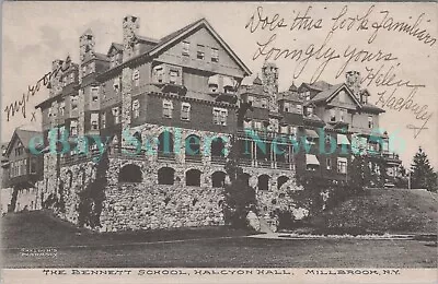 Millbrook NY - THE BENNETT SCHOOL - HALCYON HALL WEST SIDE - Postcard • $12.75