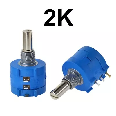 2K Ohm Rotary Potentiometer Pot 10 Turn Variable Dial Resistor • $6.95